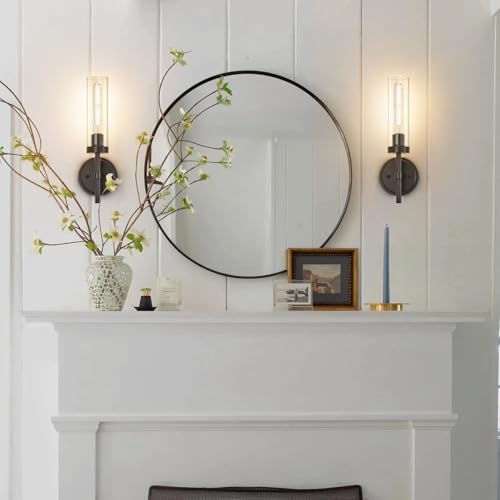 Oil Rubbed Bronze Wall Sconces Set of Two