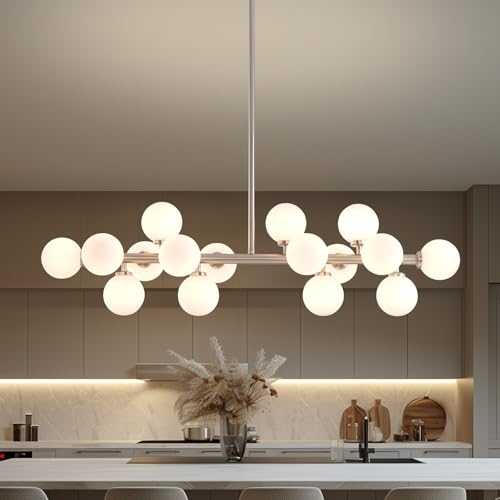 Glass Globe Sputnik Chandelier