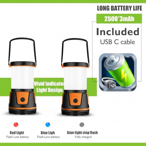 Rechargeable Emergency Light for Home Power Outages Hurricane Light