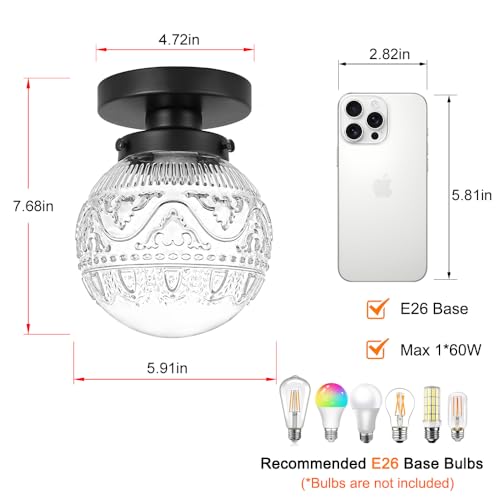 Semi Flush Mount Ceiling Light Fixtures