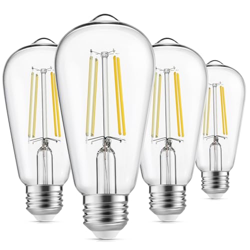 Edison Light Bulbs 60W Equivalent (4 Count)