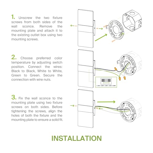 12 Inch Indoor LED Wall Sconce (2 Count)