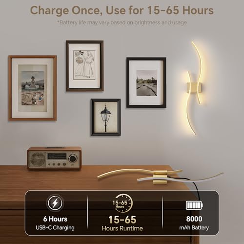 Wireless Wall Sconces Set of Two (2 Count)