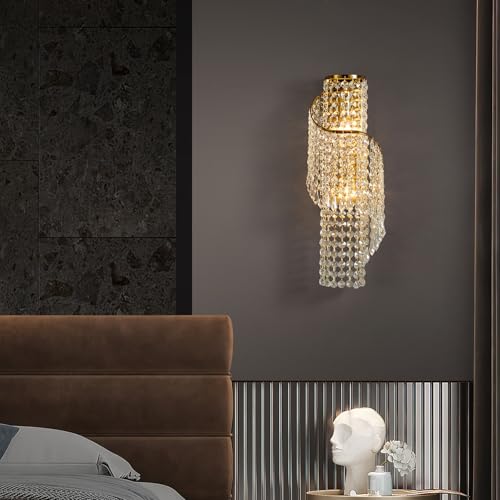 K9 Crystal Wall Sconces Gold