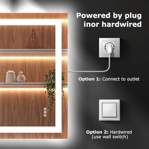 24"X32" LED Bathroom Mirror with Lights
