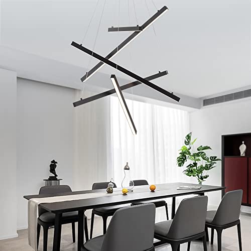 Black LED Modern Pendant Light