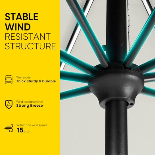 9ft Patio LED Umbrella with light