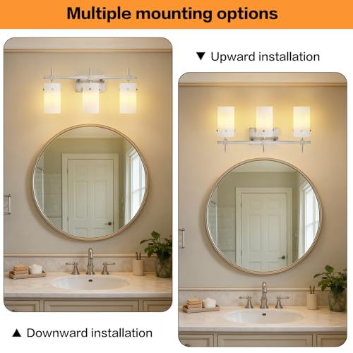 Brushed Nickel Bathroom Light Fixtures