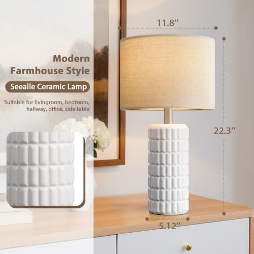 23" Ceramic Table Lamps Set of 2 (2 Count)