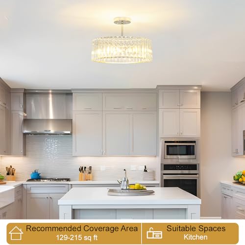 Modern Crystal Ceiling Light Fixture