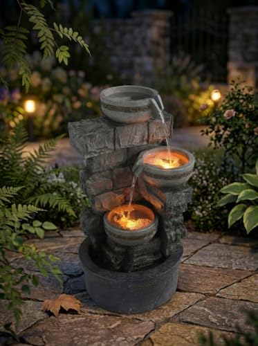 Cheng Pin 28'' Tall Outdoor Water Fountain