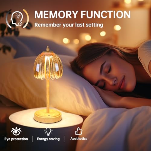 Tulip Table Lamp with 5200mAh Battery & Touch Control