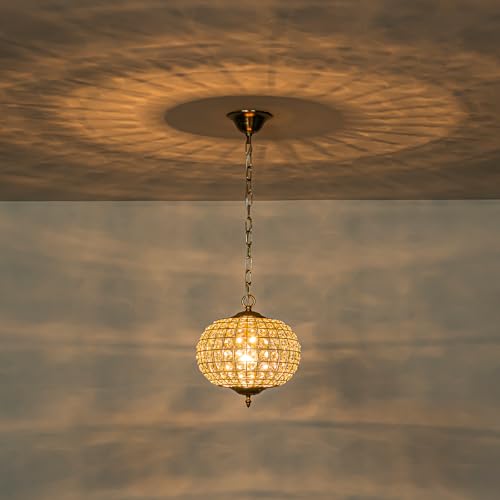 12" Globe Crystal Chandelier