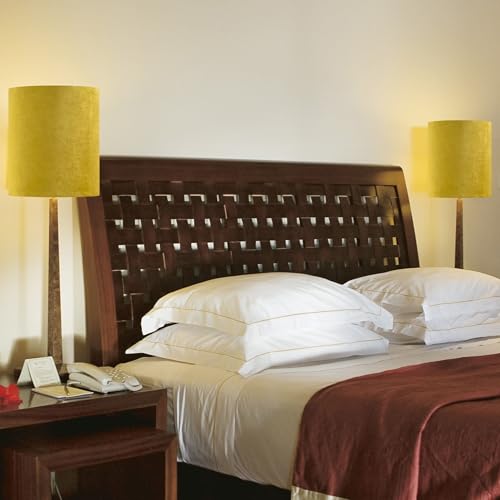 GOSO Tall Drum Natural Velvet Gold Lamp Shades (2 Count)