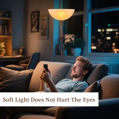 Glass Lamp Shade Replacement for Torchiere Floor Lamps
