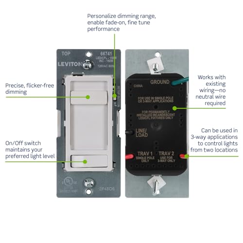SureSlide LED Advanced Dimmer Switch for 150W Dimmable LED