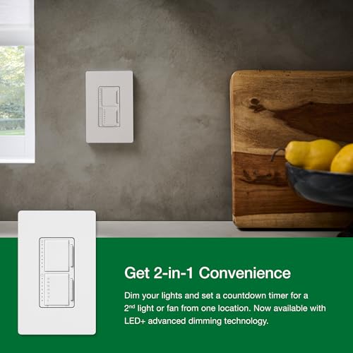 Maestro LED+ Dual Dimmer and Timer Switch (2 Count)