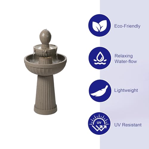 37.80” H Outdoor Water Fountain Made with Eco
