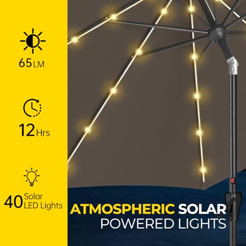 10ft Patio LED Umbrella with light
