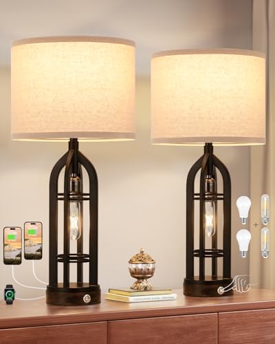 Table Lamps for Living Room (2 Count)