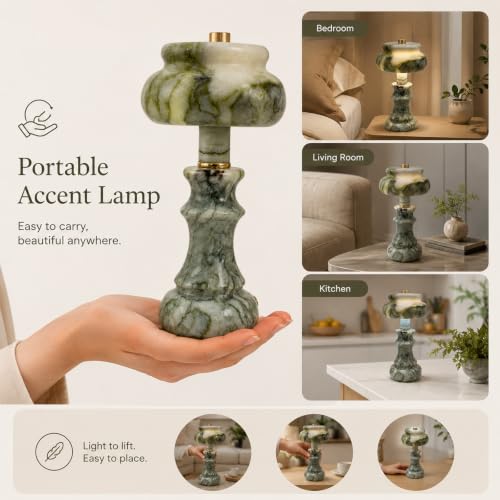 Natural Marble Table Lamp