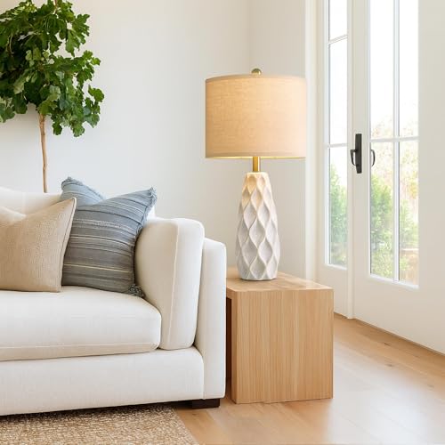 27.5" Ceramic Table Lamps for Living Room Bedroom Lamps Set of 2 Modern (2 Count)