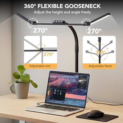 LED Desk Lamp for Home Office with Base