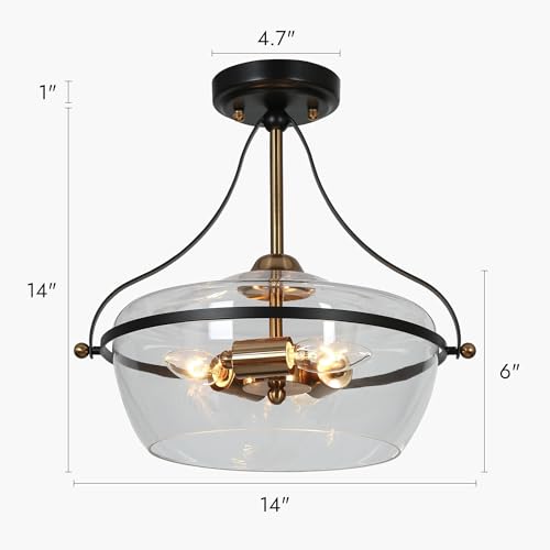 Modern Semi Flush Mount Ceiling Light
