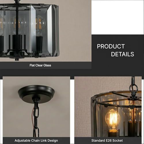 Black Chandeliers for Dining Room