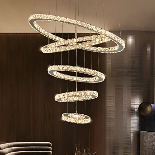 Modern Crystal Chandeliers for High Ceilings