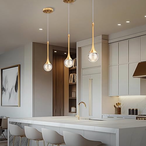 Gold Pendant Lights Kitchen Island