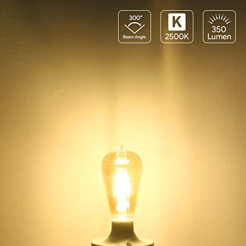 LE ST64 E26 Vintage Edison LED Bulbs (6 Count)