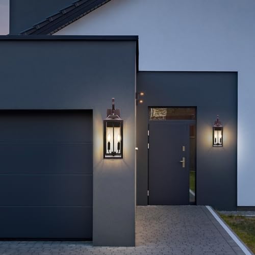 19" Oil Rubbed Bronze Outdoor Wall Lantern 2