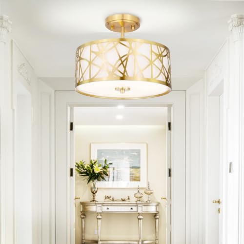 3 Light Semi Flush Mount Ceiling Light