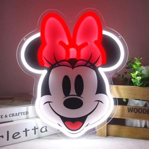 Anime Theme Cartoon LED Neon Sign for Wall Decor (Minnie)