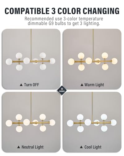 Modern Linear Chandeliers for Dining Room