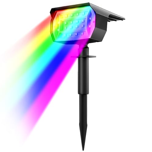 Solar Spot Lights Outdoor Color Changing