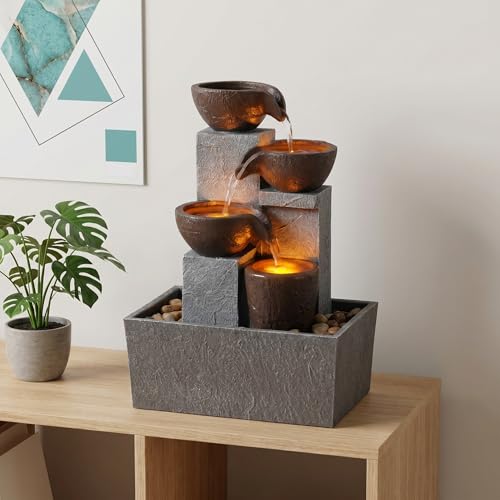 13 Inch Tabletop Water Fountain Indoor