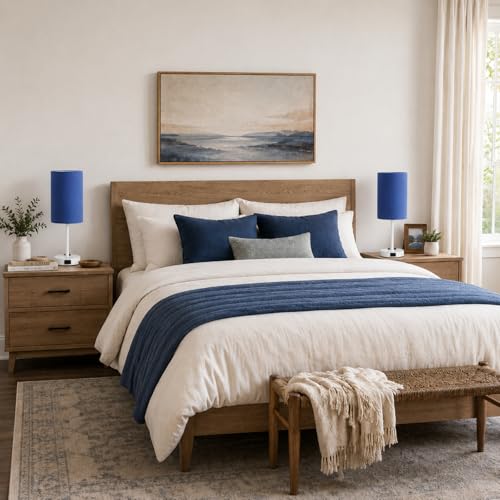 Blue Table Lamp Set of 2 (2 Count)