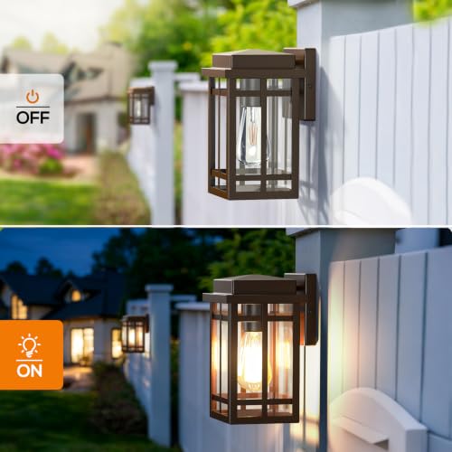 9.76'' Outdoor Wall Light Fixtures 2 Packs (2 Count)