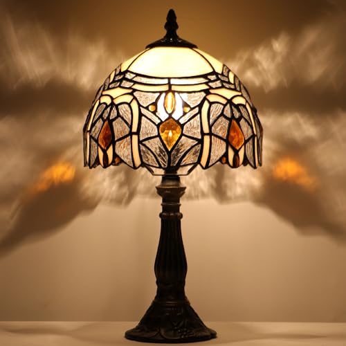 Tiffany Lamp Stained Glass Table Bedside Accent Light 8X8X14.5 inch