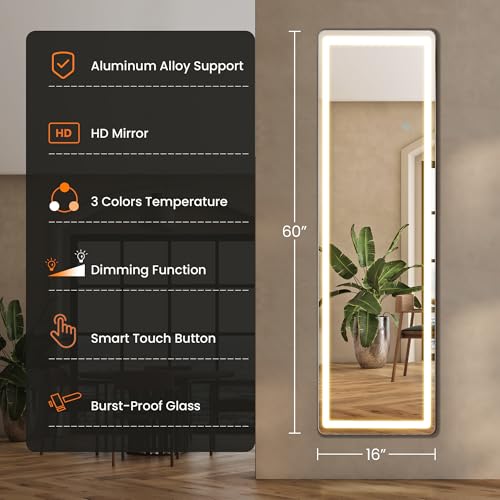 LED Full Length Floor Mirror