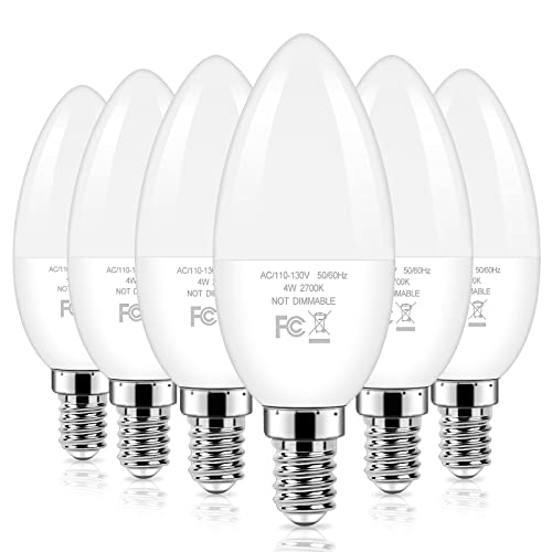 E12 LED Candelabra 40 Watt Equivalent Light Bulbs