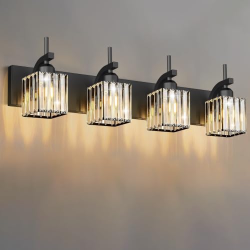 Black Vanity Light (Black / 4-Light)