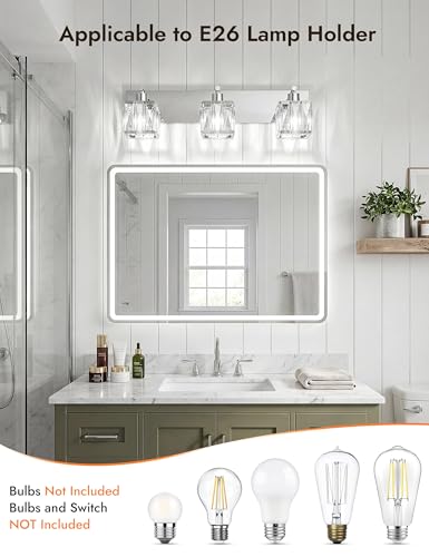 Chrome Bathroom Light Fixtures