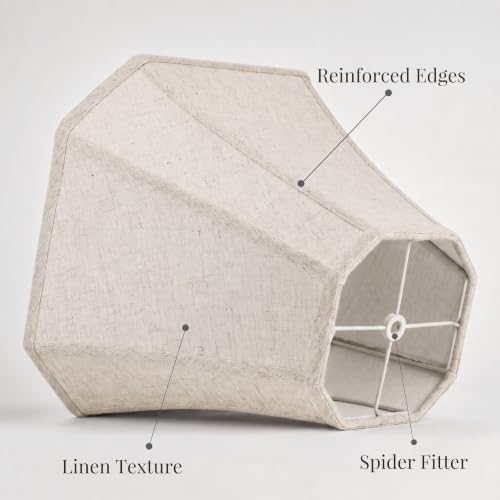 Linen Fabric Lamp Shades Set of 2 (2 Count)