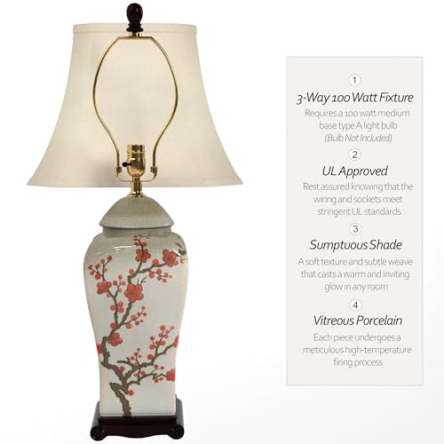 26" Cherry Blossom Vase Lamp