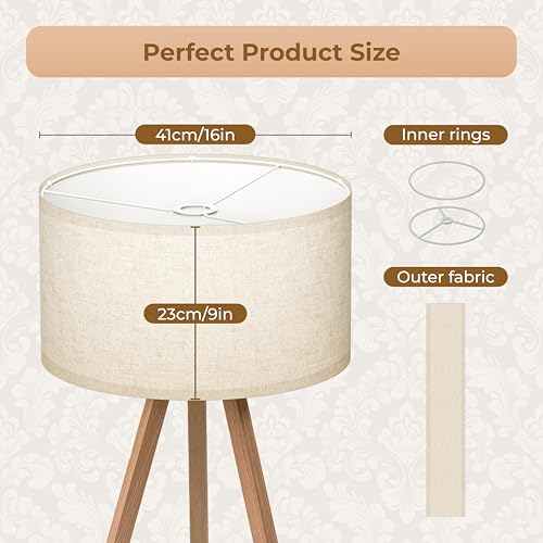 Large Drum Lamp Shades Set of 2 (2 Count)