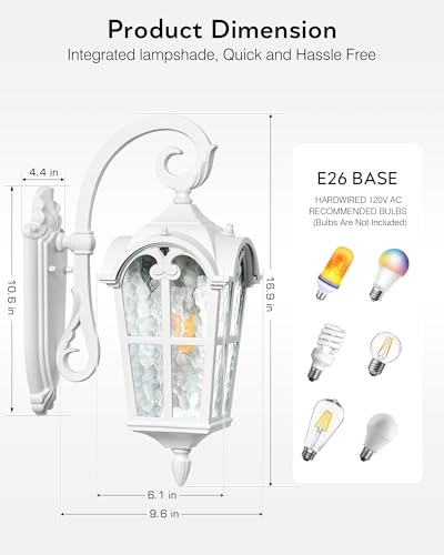 White Porch Lights Outdoor