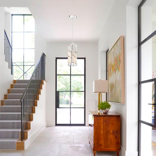 Modern 1 Light Crystal Pendant Light Kitchen Island (2 Count)